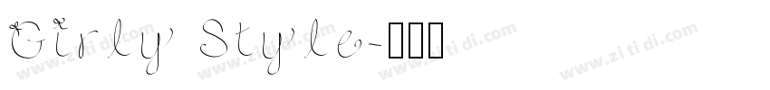 Girly Style字体转换